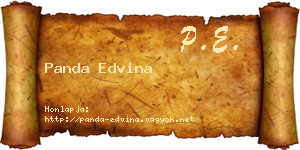 Panda Edvina névjegykártya